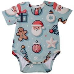 Christmas Decoration Angel Baby Short Sleeve Bodysuit by Apen