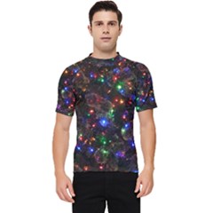 Christmas Lights Men s Short Sleeve Rash Guard by Apen