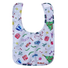 New Year Christmas Winter Pattern Baby Bib by Apen