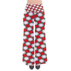 Christmas Star Red Green So Vintage Palazzo Pants by anzea