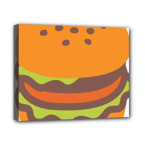 Hamburger Canvas 10  X 8  (stretched) by anzea