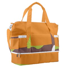 Hamburger Sports Shoulder Bag With Shoes Compartment by anzea