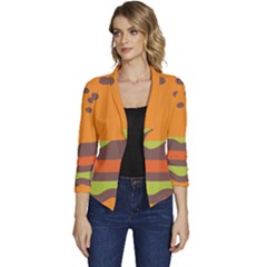 Hamburger Women s Casual 3/4 Sleeve Spring Jacket by anzea