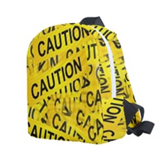 Caution Road Sign Cross Yellow Kids  Age 2-4 Lightweight Preschool Backpack