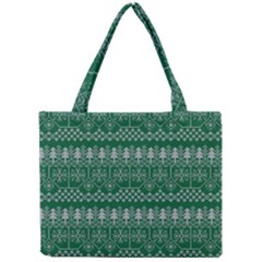 Christmas Knit Digital Mini Tote Bag by Mariart