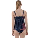 Astrology Surreal Surrealism Trippy Visual Art Twist Front Tankini Set View2