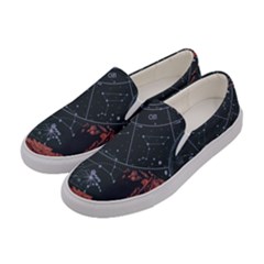 Astrology Surreal Surrealism Trippy Visual Art Women s Canvas Slip Ons by Bedest