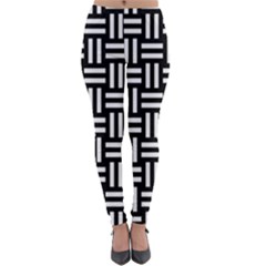 Frets Mosaic Pattern Geometric Lightweight Velour Leggings by Bedest