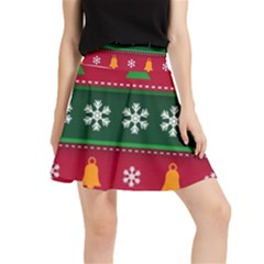 Christmas Time Pattern Christmas Ornament Waistband Skirt by Bedest