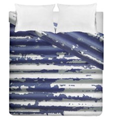 Metallic Rhythm Print Duvet Cover Double Side (queen Size) by dflcprintsclothing