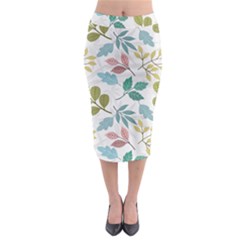 Leaf Seamless Pattern  Midi Pencil Skirt by Safari