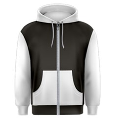 Elegnat Bw Print Men s Zipper Hoodie by dflcprintsclothing