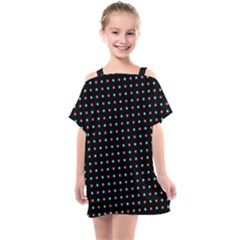 Pattern Dots Wallpaper Seamless Kids  One Piece Chiffon Dress by Salmanaz77