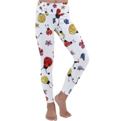 Seamless Pattern Nature Flowers Kids  Lightweight Velour Classic Yoga Leggings by Salmanaz77