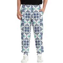 Tiles Abstract Pattern Texture Design Men s Elastic Waist Pants by Salmanaz77