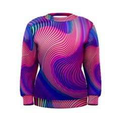 Swirl Twirl Design Pattern Purple Women s Sweatshirt by Salmanaz77