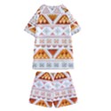 Bright Aztec Ethnic Seamless Pattern Kids  Swim T-Shirt and Shorts Set View2