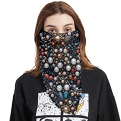 Pearls And Stones Face Covering Bandana (triangle) by dedoma