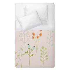 Boho Pattern Berries Flowers Nature Duvet Cover (single Size) by Bedest