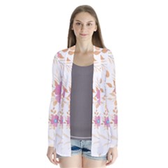 Flowers Blossom Spring Garden Drape Collar Cardigan by Bedest