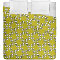 Eyes Pattern Duvet Cover Double Side (king Size) by Bedest