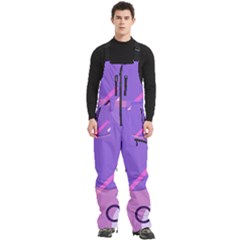 Colorful Labstract Wallpaper Theme Men s Front Zip Ski And Snowboard Bib Pants by Apen