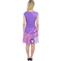 Colorful Labstract Wallpaper Theme Capsleeve Midi Dress View2