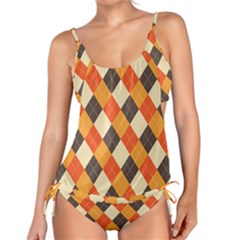 Halloween Argyle Pattern  Tankini Set by Safari