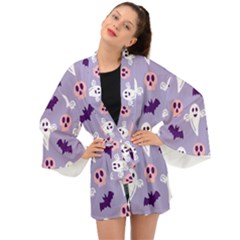 Boo Crew Halloween Season Long Sleeve Kimono by Safari