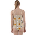 Pumpkin and boo crew halloween  Twist Front Tankini Set View2