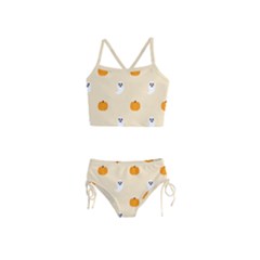 Pumpkin And Boo Crew Halloween  Girls  Tankini Swimsuit by Safari