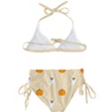 Pumpkin and boo crew halloween  Kids  Classic Bikini Set View2