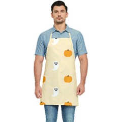 Pumpkin And Boo Crew Halloween  Kitchen Apron by Safari