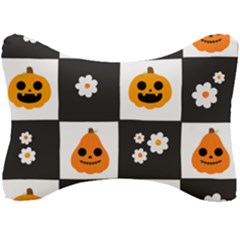 Seamless Halloween Pattern With Smiling Pumpkin 20240926 161714 0000 Seat Head Rest Cushion by Safari