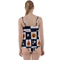 Seamless Halloween Pattern With Smiling Pumpkin 20240926 161714 0000 Twist Front Tankini Set View2