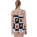 Seamless Halloween Pattern With Smiling Pumpkin 20240926 161714 0000 Babydoll Tankini Top View2