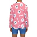 Halloween Pattern With Sculles And Bones 20240926 160927 0000 Kids  Long Sleeve Swimwear View2