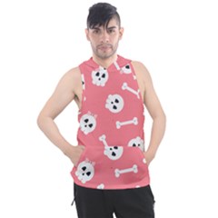 Halloween Pattern With Sculles And Bones 20240926 160927 0000 Men s Sleeveless Hoodie by Safari