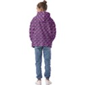 Violet White Pattern Kids  Oversized Hoodie View2