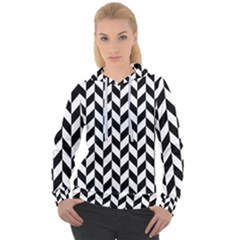 Black And White Pattern Women s Overhead Hoodie by ytdream