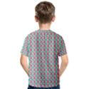 Yellow Blue Pattern Kids  Cotton T-Shirt View2