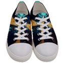 Mystic Blue Pyramid Art Women s Low Top Canvas Sneakers View1