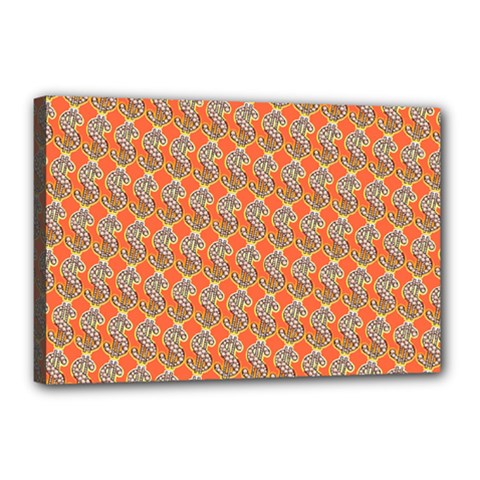 Diamond Dollar Sign Pattern Canvas 18  X 12  (stretched) by ExtraAwesomeSauce