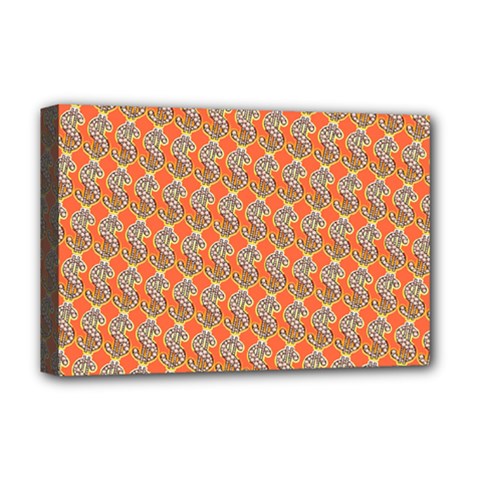 Diamond Dollar Sign Pattern Deluxe Canvas 18  X 12  (stretched) by ExtraAwesomeSauce