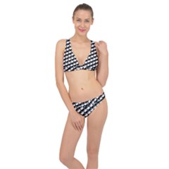 Stylish Coffee Cup Pattern Classic Banded Bikini Set  by ExtraAwesomeSauce