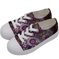 Abstract Molecular Space Art Kids  Low Top Canvas Sneakers by ExtraAwesomeSauce