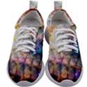 Cosmic Owls Pattern Kids Athletic Shoes View1