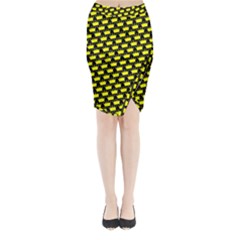 Royalty Inspired Crown Pattern Midi Wrap Pencil Skirt by ExtraGoodSauce