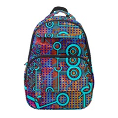 Abstract Tech Galaxy Design Carry-on Travel Backpack by ExtraAwesomeSauce