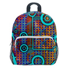 Abstract Tech Galaxy Design Kids  Age 5-10 Lightweight School Backpack With Side Pockets by ExtraAwesomeSauce